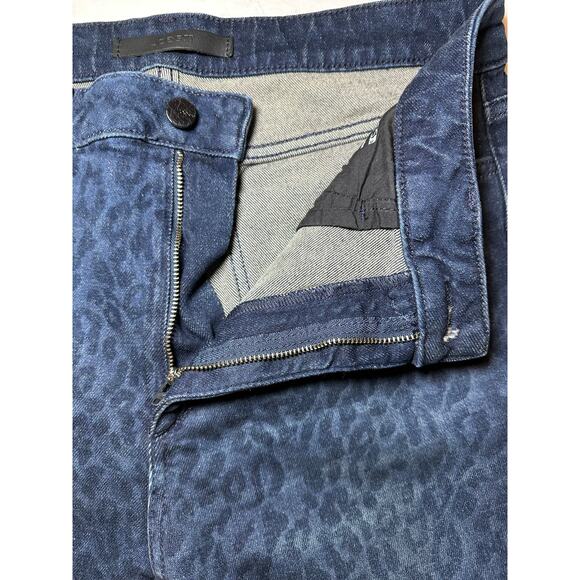 Joes Jeans The Milla Women's 30x28 High Rise Straight Ankle Blue Cheetah Print - Picture 5 of 9